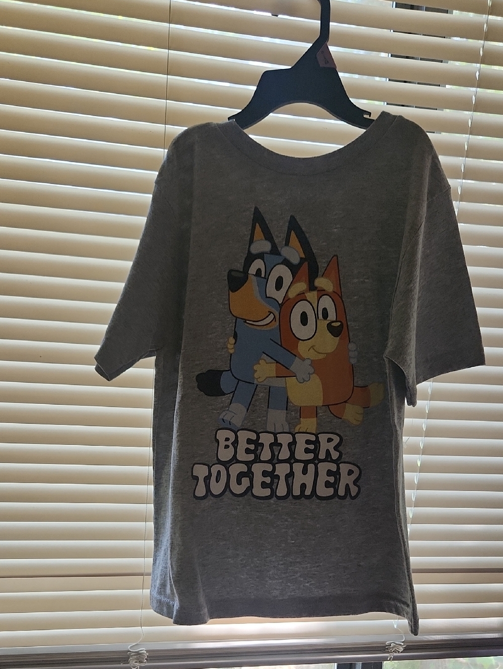 Gray 'Better Together' Bluey & Bingo Graphic Tee